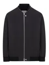 Jil Sander Zip-up Bomber Jacket In Negro