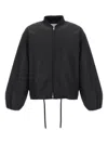 Jil Sander Balloon-sleeve Bomber Jacket In Black