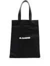 Jil Sander Book Logo-print Tote Bag In Black