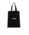 Jil Sander Book Logo-print Tote Bag In Black
