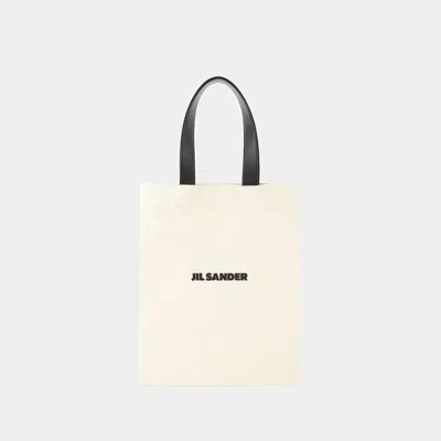JIL SANDER TOTE BAG BOOK - JIL SANDER - COTON - BEIGE