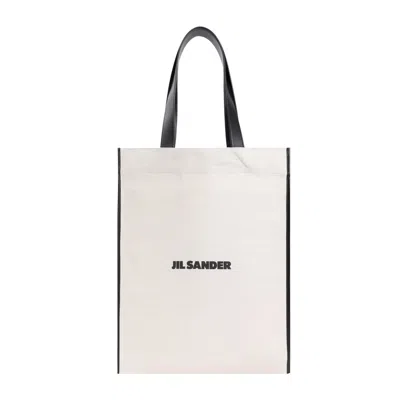 Jil Sander Book Canvas Tote Bag In Pink