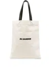 JIL SANDER JIL SANDER BOOK TOTE LINEN SHOPPING BAG