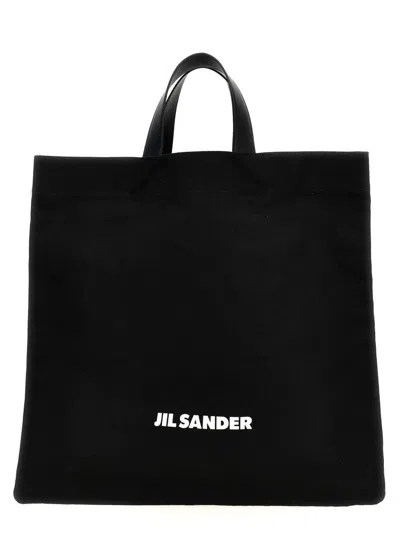 Jil Sander 'book Tote Square' Shopping Bag In Black
