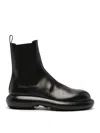 Jil Sander Black Black Leather Chelsea Boots