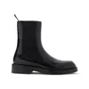 Jil Sander Calf Leather Chelsea Boots In Black