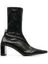 Jil Sander Heeled Boots In Black