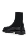 Jil Sander Black Boots With Elastic Side Pannels In Leather Woman In Black