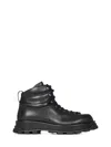 Jil Sander Leather Ankle Boots Men In Black