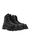Jil Sander Leather Ankle Boots Men In Black