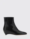 Jil Sander Arc Leather Ankle Boots In Black