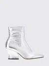 Jil Sander Metallic Leather Block-heel Boot In Multi