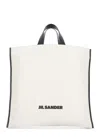 Jil Sander Border Book Bag In White