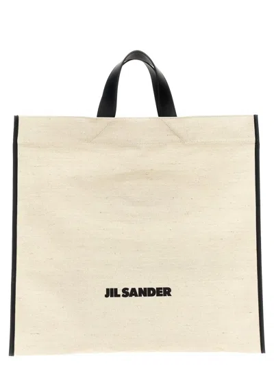 Jil Sander 'border Book Tote Square' Shopping Bag In Multi