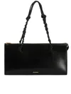 Jil Sander Borsa A Spalla Rectangular Braided Tote In Black