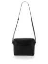 Jil Sander Black Leather Lid Bag With Adjustable Strap In Black