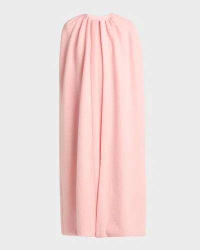 Jil Sander Boucle Knit Long Cape In Confetti
