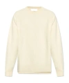 Jil Sander + Ribbed-knit Sweater In White