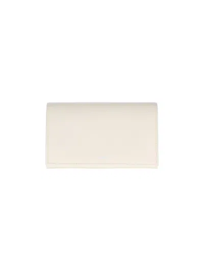 Jil Sander Bovine Leather Card Wallet In White