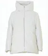 Jil Sander Boxy Cropped Padded Jacket With Structured Collar In White