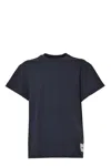 Jil Sander Boxy T-shirt Set In Stretch Organic Cotton In Blue