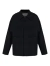 Jil Sander Boxy Double-pocket Jacket In Blue