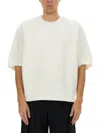 Jil Sander White Cotton T-shirt With Subtle Logo In White