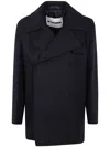 Jil Sander Boxy Fit Peacoat In Blue