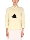 Jil Sander Green Boxy Solid Shirt In Multi