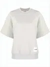 Jil Sander Boxy-fit Short-sleeved T-shirt With Subtle Ribbed Detailing In White