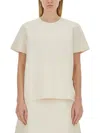 Jil Sander Boxy Fit T-shirt With Relaxed Silhouette In Neutrals