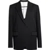Jil Sander Boxy Tailored Wool Jacket In Black