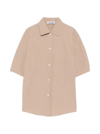 Jil Sander Boxy-fit Cotton Shirt In Neutral