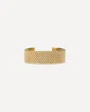 Jil Sander Bracelet Refined Mesh Texture In Gold