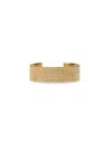 Jil Sander Women Bracelet Refined Mesh Texture In Gold