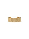 Jil Sander Bracelet Refined Mesh Texture In Gold