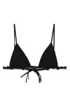 Jil Sander Braid-detail Bikini Top In Black