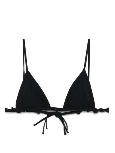 Jil Sander Braid-detail Bikini Top In Black
