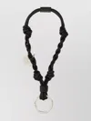 Jil Sander Knot-detail Leather Keyring
