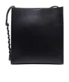 Jil Sander Braided-strap Leather Shoulder Bag In Black