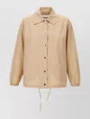 Jil Sander Branded Collar Jacket With Elasticated Cuffs