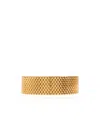 Jil Sander Grid-pattern Bracelet In Gold