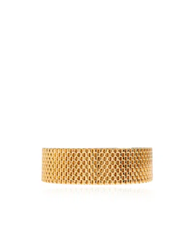 Jil Sander Brass Bracelet In Gold