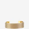 Jil Sander Brass Bracelet In Gold