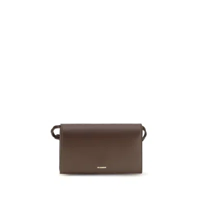 Jil Sander Brown Calf Leather Bos Taurus Wallet