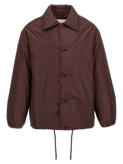 JIL SANDER BROWN DOWN BLOUSON 08 JACKET