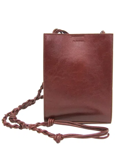 Pre-owned Jil Sander Brown Leather Tangle Sm Shoulder Bag (authentic Pre-loved)