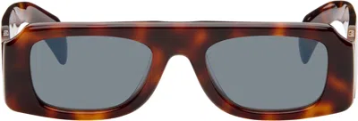 Jil Sander Brown Oliver Peoples 'edition 4' Sculptural Sunglasses In Pink