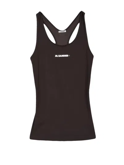 Jil Sander Brown Polyamide-blend Racerback Tank Top