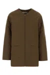 Jil Sander Brown Polyester Jacket In Brown